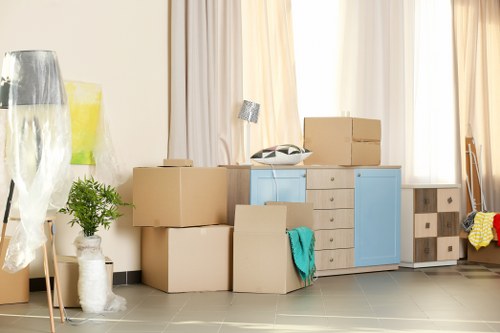 Commercial moving team planning an office relocation in Abbeywood