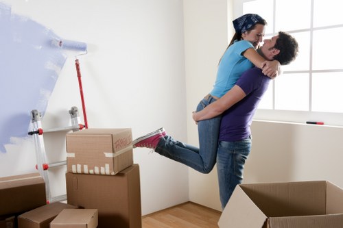Organised unpacking after a move in Abbeywood