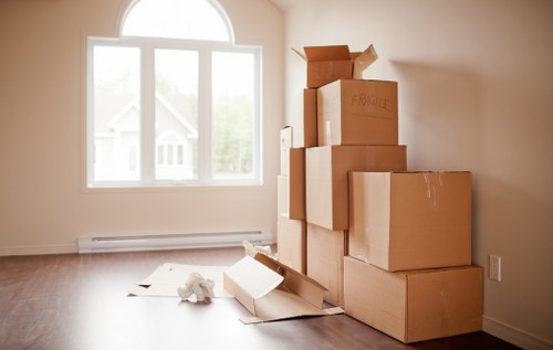 Furniture loading into a moving truck in Abbeywood