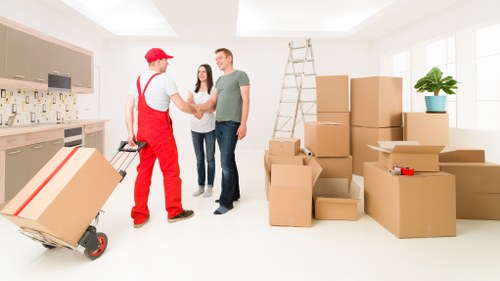 Commercial and residential moving van service for Abbeywood customers