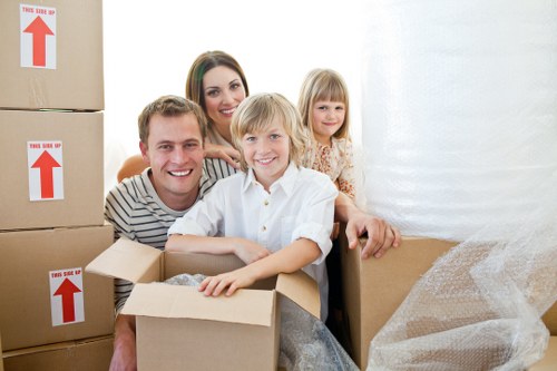 Careful loading for a flat or house move in Abbeywood